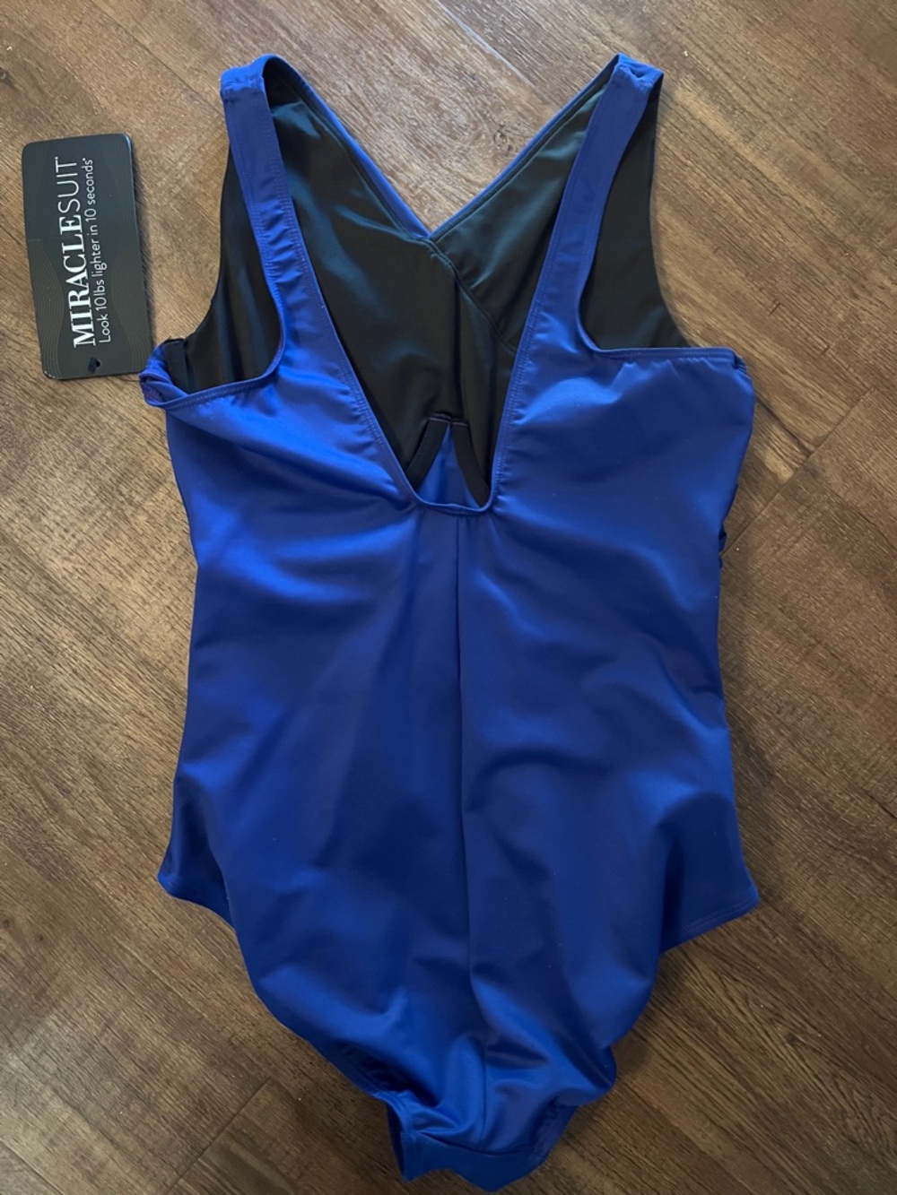 Miraclesuit Tulia Azul Blue One Piece Swimsuit Ruched Tummy Control NWT Size 14 - Picture 11 of 13